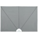 Vidaxl auvent latral pliable de terrasse gris 240 x 160 cm