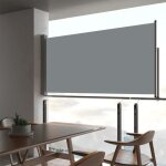 Vidaxl auvent latral rtractable de patio store latral brise - vue abri soleil jardin terrasse balcon ...