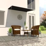 Vidaxl auvent rtractable 200x150 cm anthracite store abri soleil jardin 143759