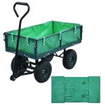Vidaxl bâche de chariot de jardin vert tissu 145728 Vidaxl bâche de chariot de jardin vert tissu 145728