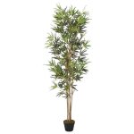 Vidaxl bambou artificiel 368 feuilles 80 cm vert 358958