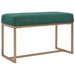 Vidaxl banc 80 cm vert velours 247555