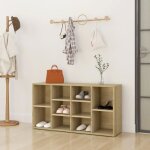 Vidaxl banc  chaussures armoire  chaussures avec 10 tagres meuble de rangement entre maison intrieur ...