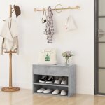 Vidaxl banc à chaussures gris béton 60x30x45 cm aggloméré Vidaxl banc à chaussures gris béton 60x30x45 cm aggloméré