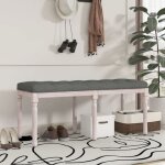 Vidaxl banc gris foncé 110x40x49 cm tissu siège siège de banc banc dintérieur banc dentrée banc de chambre ... Vidaxl banc gris foncé 110x40x49 cm tissu siège siège de banc banc dintérieur banc dentrée banc de chambre ...