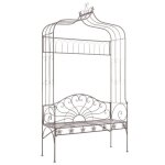 Vidaxl banc de jardin 122 cm fer marron antique