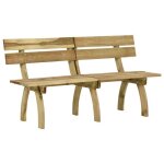 Vidaxl banc de jardin 160 cm bois de pin imprgn