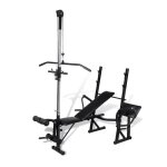 Vidaxl banc de musculation appareil à charge guidée acier pliable caoutchouté 90371 Vidaxl banc de musculation appareil à charge guidée acier pliable caoutchouté 90371