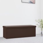 Vidaxl banc de rangement pliable conteneur de stockage coffre de rangement de salon salle de s�jour entr�e ...