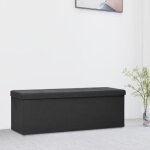 Vidaxl banc de rangement pliable conteneur de stockage coffre de rangement de salon salle de sjour maison ...