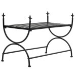 Vidaxl banc style vintage mtal 83 x 42 x 55 cm noir
