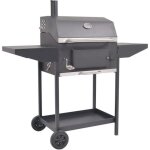 Vidaxl barbecue au charbon de bois avec étagère inférieure noir Vidaxl barbecue au charbon de bois avec étagère inférieure noir