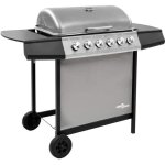 Vidaxl barbecue gril  gaz avec 6 brleurs gril dextrieur grille de cuisson barbecue de jardin barbecue ...