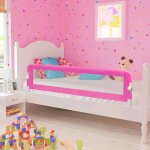 Vidaxl barri�re de lit pour enfants 150x42 cm rose 10102