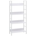 Vidaxl bibliothque  4 niveaux blanc 60x276x1245 cm agglomr