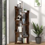 Vidaxl biblioth�que 48x255x140 cm ch�ne fum� bois ding�nierie 816005