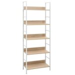 Vidaxl biblioth�que � 5 niveaux ch�ne 60x276x1585 cm agglom�r�