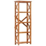 Vidaxl bibliothque 60x30x160 cm bois massif dacacia et finition miel