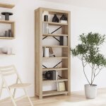 Vidaxl biblioth�que 7 niveaux 80x30x200 cm bois solide dacacia 345082