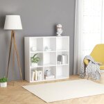 Vidaxl biblioth�que blanc 98x30x98 cm agglom�r�