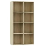 Vidaxl biblioth�que / buffet ch�ne sonoma 66 x 30 x 130 cm agglom�r�