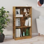 Vidaxl bibliothque chne fum 60x24x109 cm bois dingnierie 815087