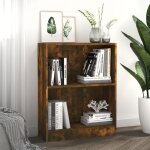 Vidaxl bibliothèque chêne fumé 60x24x745 cm bois dingénierie 815084 Vidaxl bibliothèque chêne fumé 60x24x745 cm bois dingénierie 815084