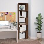 Vidaxl bibliothque chne marron 45x24x160 cm bois dingnierie 826377