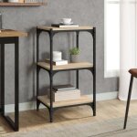 Vidaxl bibliothque chne sonoma 40x33x705 cm bois dingnierie acier 819308