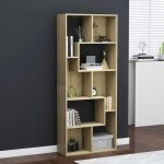 Bibliothque contemporaine en agglomr chne sonoma vidaxl - 67x24x161 cm