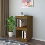 Vidaxl biblioth�que marron miel 40x35x71 cm bois de pin massif