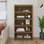 Vidaxl bibliothèque marron miel 80x35x154 cm bois de pin massif 821692 Vidaxl bibliothèque marron miel 80x35x154 cm bois de pin massif 821692