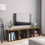 Vidaxl bibliothèque - meuble tv chêne fumé 143x30x36cm bois dingénierie 815270 Vidaxl bibliothèque - meuble tv chêne fumé 143x30x36cm bois dingénierie 815270