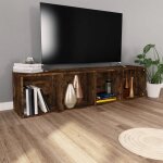 Vidaxl bibliothque - meuble tv chne fum 36x30x143cm bois dingnierie 815246