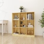 Vidaxl bibliothque - sparateur de pice 104x335x110 cm pin massif