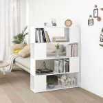 Vidaxl biblioth�que - s�parateur de pi�ce blanc 100x24x124 cm
