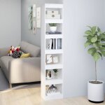 Vidaxl biblioth�que - s�parateur de pi�ce blanc 40x30x198 cm