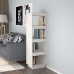 Vidaxl biblioth�que - s�parateur de pi�ce blanc 40x35x135 cm pin massif