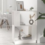 Vidaxl biblioth�que - s�parateur de pi�ce blanc 51x25x70 cm pin solide