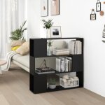 Vidaxl bibliothque - sparateur de pice noir 100x24x94 cm