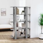 Vidaxl bibliothque - sparateur de pice sonoma gris 100x30x160 cm