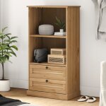 Vidaxl bibliothque vigo 60x35x1145 cm bois massif de pin 353184