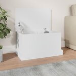 Vidaxl bo�te de rangement blanc 50x30x28 cm bois ding�nierie 816496