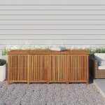 Vidaxl bote de rangement de jardin 200x80x75 cm bois massif dacacia 319709