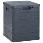 Vidaxl bo�te de rangement de jardin 90 l anthracite