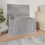 Vidaxl bo�te de rangement sonoma gris 70x40x38 cm bois ding�nierie 816510