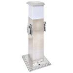 Vidaxl borne jardin Électrique 2 prises acier inoxydable avec lampe extérieur 41238 Vidaxl borne jardin Électrique 2 prises acier inoxydable avec lampe extérieur 41238