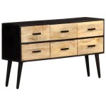 Vidaxl buffet 110x33x64 cm bois de manguier massif 322678
