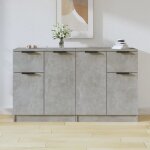 Vidaxl buffets 2 pcs gris b�ton 60x30x70 cm bois ding�nierie 3115815