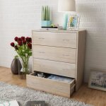 Buffet - vidaxl - 4 tiroirs - ch�ne - 60 x 305 x 71 cm - aspect bois